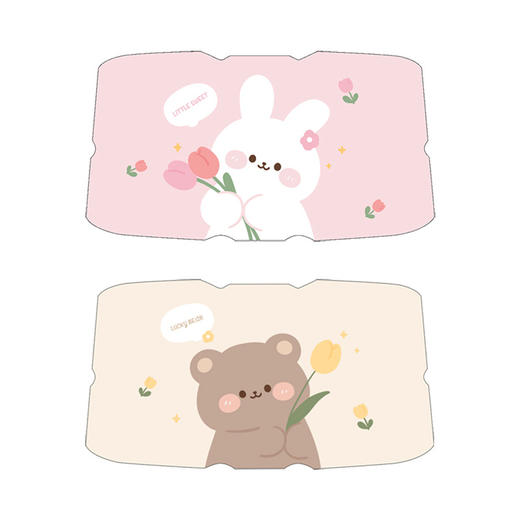 【汽车大号防晒伞】夏季汽车黑胶遮阳伞卡通熊兔遮阳板 创意车用伸缩防晒隔热遮阳挡 商品图4