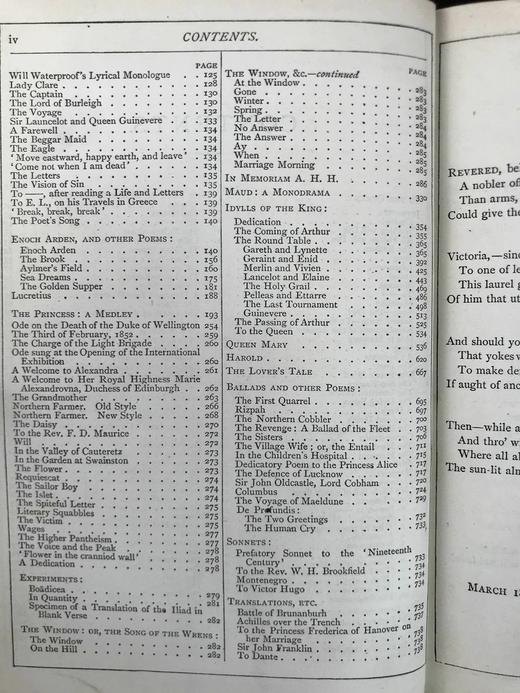 1882年 丁尼生诗集 1副肖像插图 全真皮精装32开 商品图5