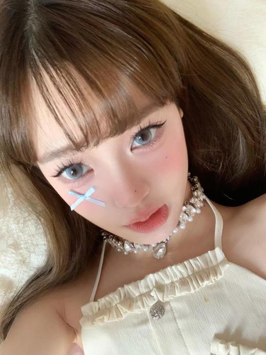 【半年抛中直径】OCEAN GIRL-棉花糖-蓝 -14.2mm【半年抛0-800度 无525/575 】 商品图5