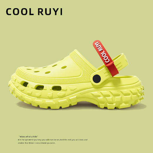 跨境爆款洞洞鞋增高鞋外穿防滑防臭踩屎感洞洞鞋男士厚底沙滩鞋 商品图9