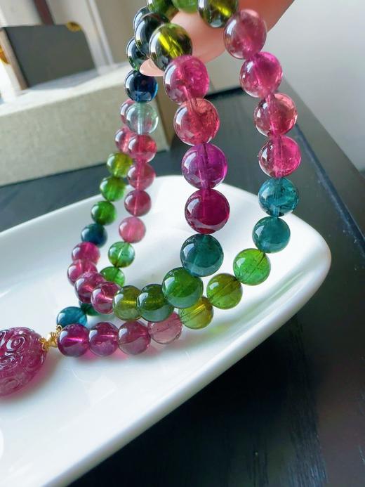 34.92g 7.3mm 碧玺手链 商品图3