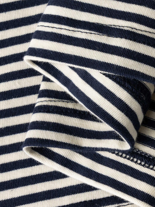 COCO ZONE 100棉条纹polo领宽版短袖T恤CC2C1258 商品图9