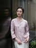 盛唐婧 |喜上眉梢真丝宋锦罗对襟上衣 商品缩略图0