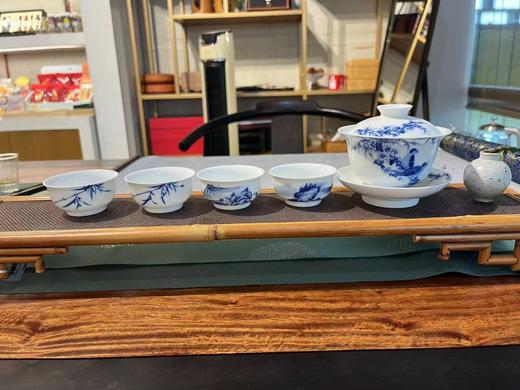 青花盖碗+杯子（不含底座和花器） 商品图1