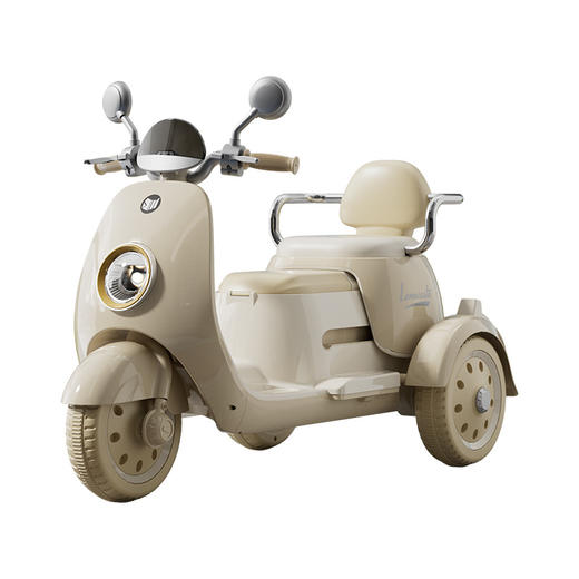 【双座亲子摩托车】儿童电动摩托车三轮车男女孩宝宝电瓶车小孩可坐人充电遥控玩具车 商品图3