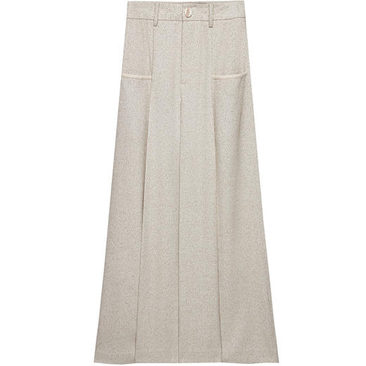 SELFWHO老钱风半身裙女2024新款秋季口袋设计感气质a字半身长裙 商品图3