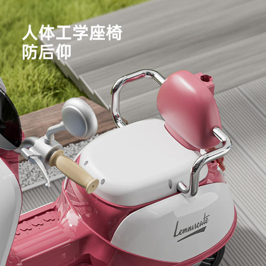 【双座亲子摩托车】儿童电动摩托车三轮车男女孩宝宝电瓶车小孩可坐人充电遥控玩具车 商品图1