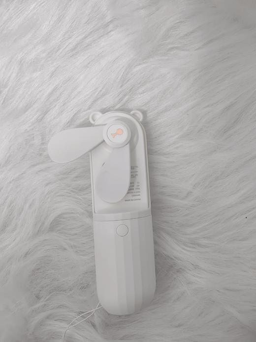 拾计口袋小熊风扇  白色 商品图1
