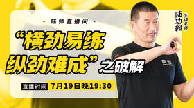 【7月19日】 “横劲易练，纵劲难成”之破解