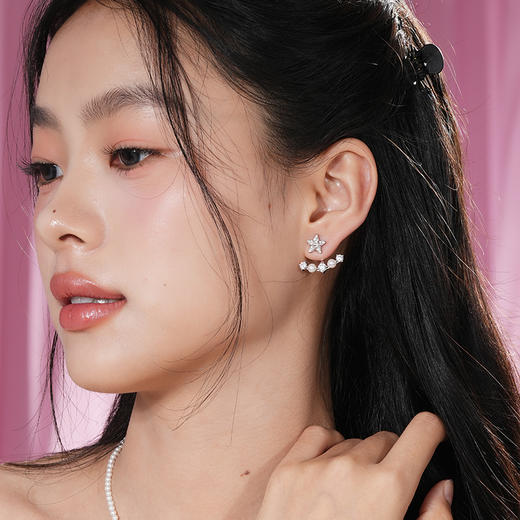 【幸运星光耳钉】Fanci范琦 幸运星系列925银原创轻奢小众耳饰送女友礼物 商品图3