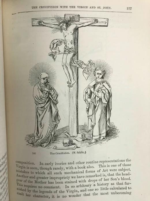 1892年 詹姆森夫人《基督史》（卷2） 160余幅版画插图 全犊皮（vellum）精装大32开 商品图13