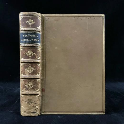 1891年 丁尼生诗集 1副肖像插图 全真皮精装32开 商品图0