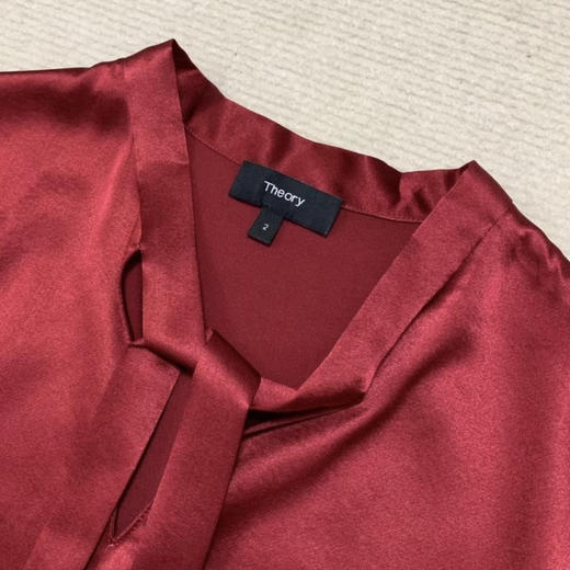 Theory 加厚真丝缎收腰连衣裙 商品图2