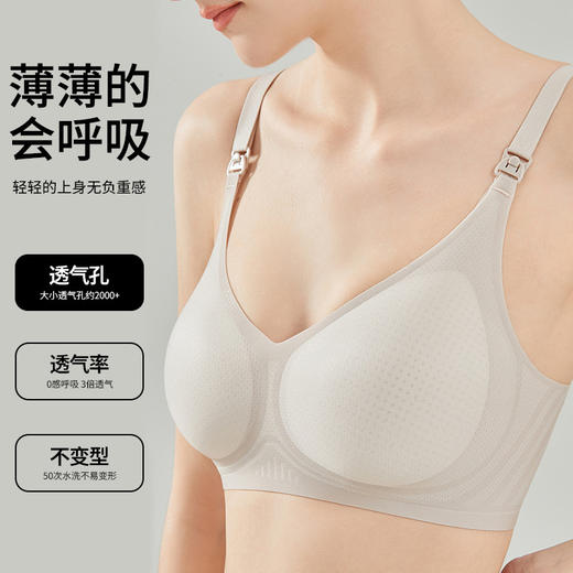 薄如面膜般柔滑 透气哺乳内衣夏季薄款 高品质新款防涨奶无痕哺乳文胸孕妇文胸孕妇内衣 商品图2
