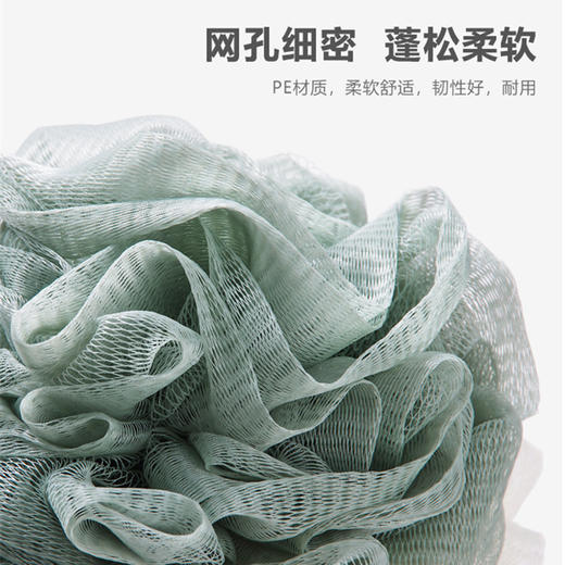 买一送一 大号沐浴球 拼色浴花柔软搓澡神器 起泡网双色沐浴花洗澡巾洗澡球 商品图3