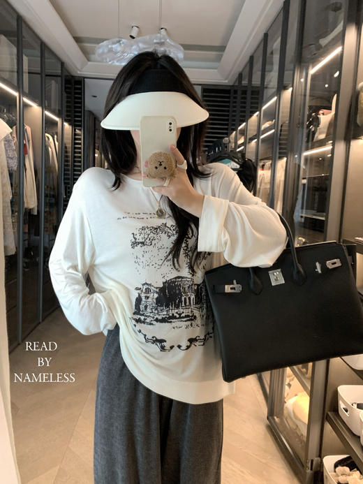 Read Nameless /天丝羊毛黑白印花防晒衫 商品图2