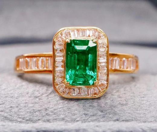 1ct 祖母绿戒指 商品图0