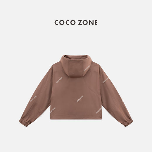 COCO ZONE 设计感连帽抽绳外套纯色长袖休闲上衣CC2C1264 商品图1