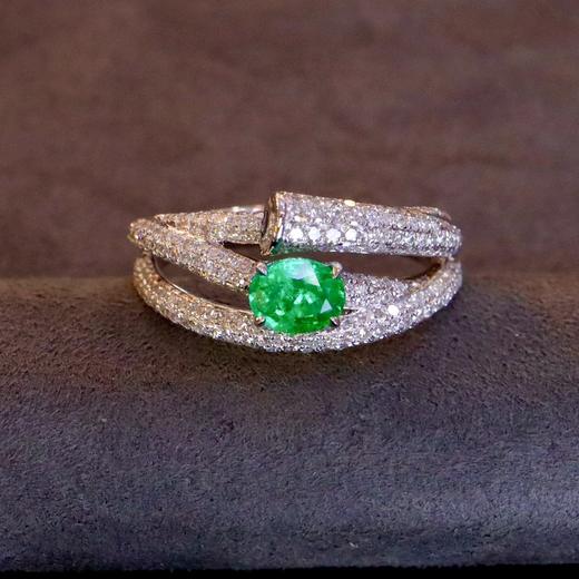 0.35ct 祖母绿戒指 商品图2