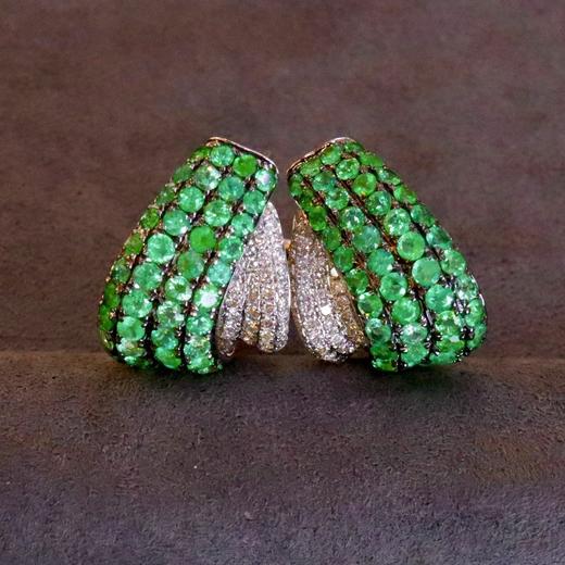 2.68ct 祖母绿耳扣 商品图2