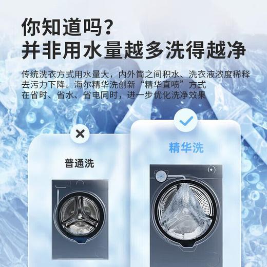 海尔洗衣机10公斤滚筒全自动超薄大容量精华洗2.0宝藏内筒XQG-BD12516 商品图3