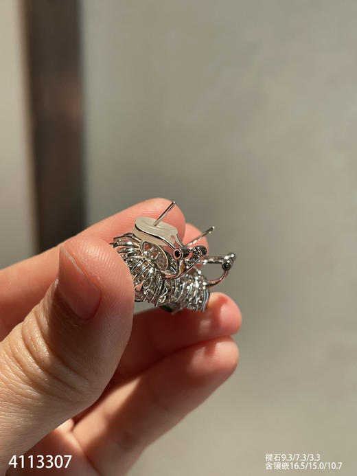 老坑玻璃种帝王绿蛋面耳钉【4113307】具体价格微信咨询 商品图7