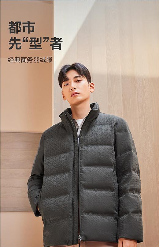 B30144111【鹅绒】波司登2023冬季新款男短款经典商务面包服外套立领羽绒服 商品图0