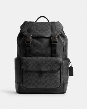 【精品】COACH 经典标志LEAGUE翻盖双肩包