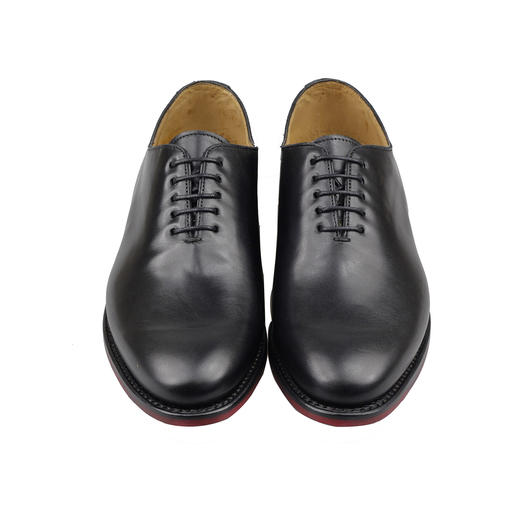 断码特价40码——西班牙原产经典舒适全切皮男士正装鞋ALBENIZ黑色哑光 商品图4