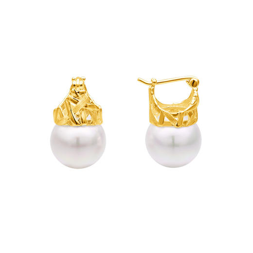 加冕 S925纯银贝珠法式耳饰 商品图3