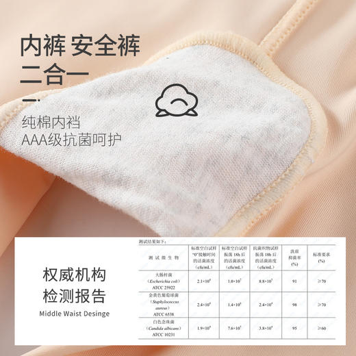 柔软舒服看得见 防滑冰丝防走光安全裤夏季打底裤安全裤无痕中腰加大码安全裤女薄 商品图3