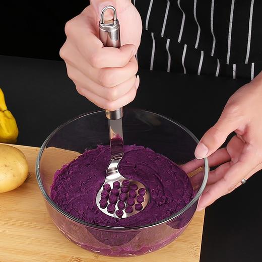 不锈钢土豆压泥器家用捣泥神器宝宝辅食碾压器按压土豆泥勺 商品图3