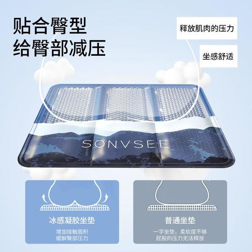 【纳凉神器·冰珠坐垫】办公室久坐透气冰垫夏天冰丝坐垫屁股垫凉席椅子垫凳子垫凉垫座垫 商品图2