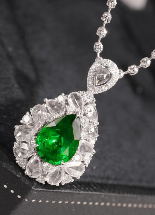 1.55ct 祖母绿戒指吊坠 商品图1