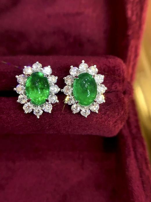 1.80ct 祖母绿耳钉 商品图0