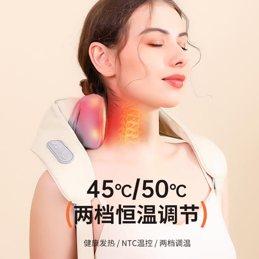 【小家电】肩颈按摩披肩颈部斜方肌电动按摩器送父母礼品夹揉捏颈肩按摩仪HF 商品图1