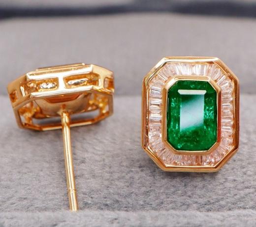 1.75ct 祖母绿耳钉 商品图0
