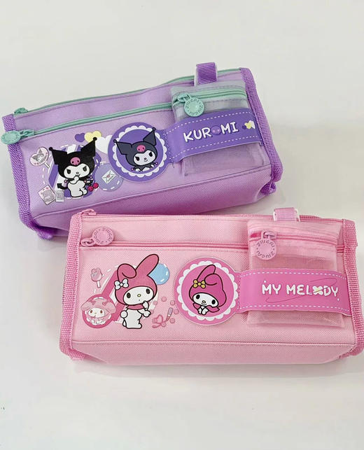 超级棒的文具收纳神器5层库洛米/粉色美乐蒂大容量笔袋！‌颜值简直太高了！‪ 萌萌哒的卡通图案超级可爱，‬让人一见就爱上了！⁭ 商品图3