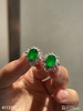 老坑玻璃种帝王绿蛋面耳钉【4113307】具体价格微信咨询 商品缩略图6