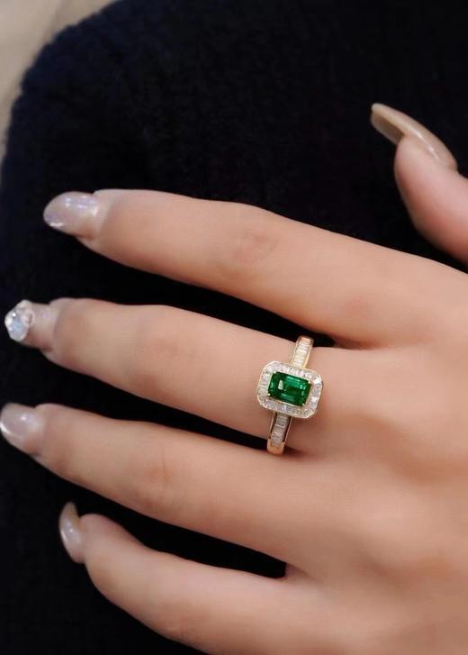 1ct 祖母绿戒指 商品图4