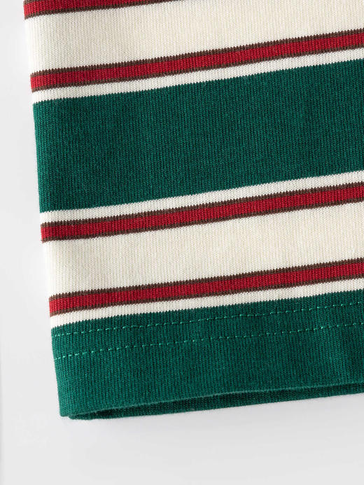 COCO ZONE 100棉条纹撞色长袖T恤休闲圆领上衣CC2B1228 商品图9