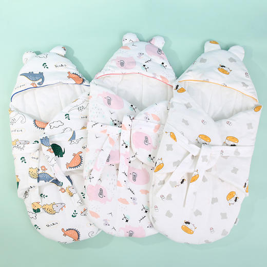 春秋婴儿防惊跳襁褓巾初生宝宝纯棉保暖包被 新生儿睡袋抱被睡袋 商品图2