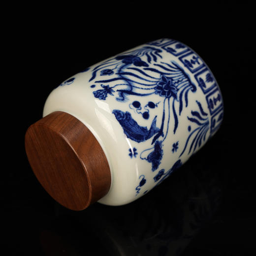 造悟堂｜青花 和气木盖罐（大号）1000ml 商品图4