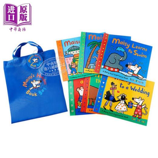 【中商原版】Maisy Swimbag goes camping小鼠波波6本册套装 送环保袋 英文版绘本 廖彩杏书单 儿童早教图画书 启蒙睡前晚安故事书 商品图0