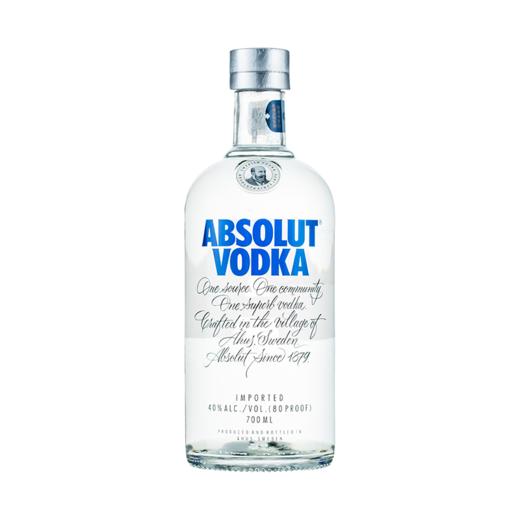 Absolut绝对伏特加原味700ml洋酒鸡尾酒基酒 商品图1