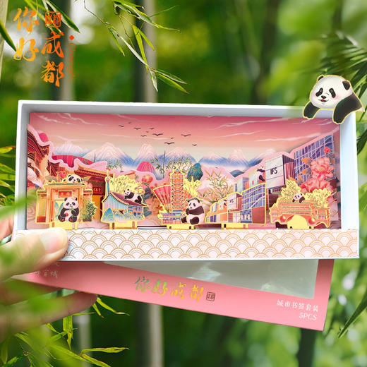 【景点文创彩绘书签】城市建筑文旅局纪念品 金属书签旅游纪念小礼品 商品图1