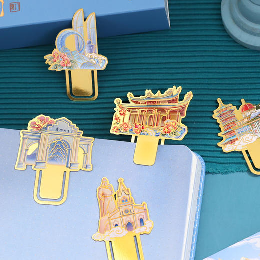 【景点文创彩绘书签】城市建筑文旅局纪念品 金属书签旅游纪念小礼品 商品图3