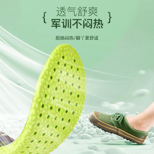 【军训专用】艾草迷彩军训 植物芳香除臭 聚氨酯发泡鞋垫 商品图2