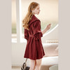 
OLrain欧芮儿红色风衣领连衣裙2024早秋新款收腰气质灯芯绒裙子 商品缩略图2