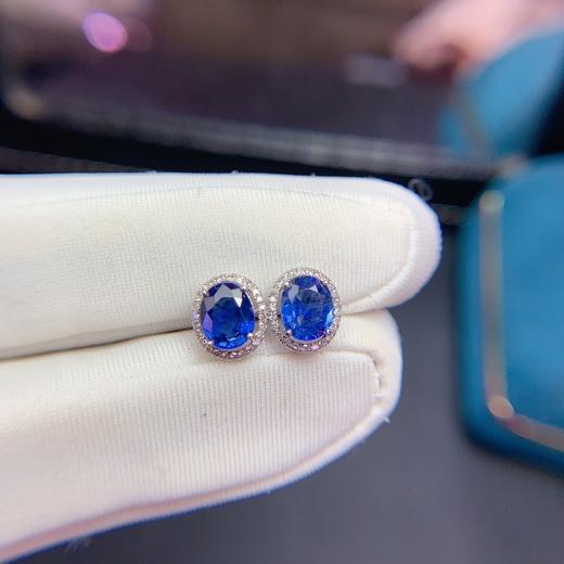 1.51ct 1.22g 蓝宝石耳钉 商品图0